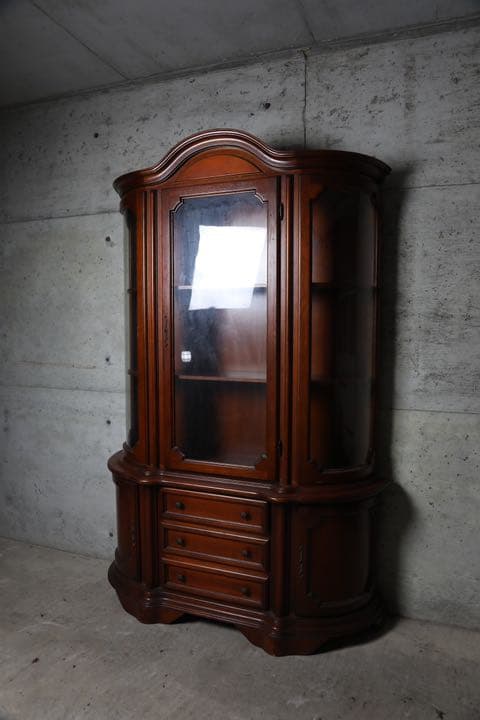 イタリア最高級家具 キャビネット ガラスケース ショーケース 飾棚 ヴィンテージ