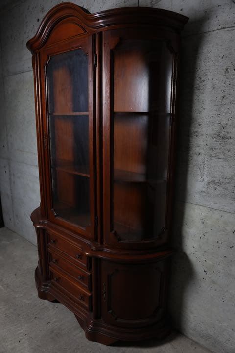 イタリア最高級家具 キャビネット ガラスケース ショーケース 飾棚 ヴィンテージ