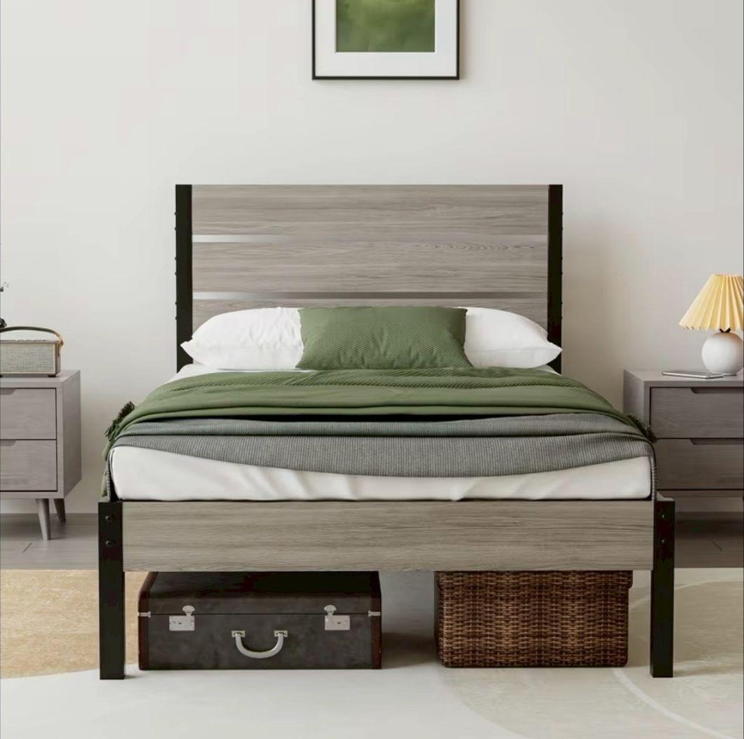 ベッドフレーム シングル チューブベッド 耐荷重180kg スチール製 頑丈