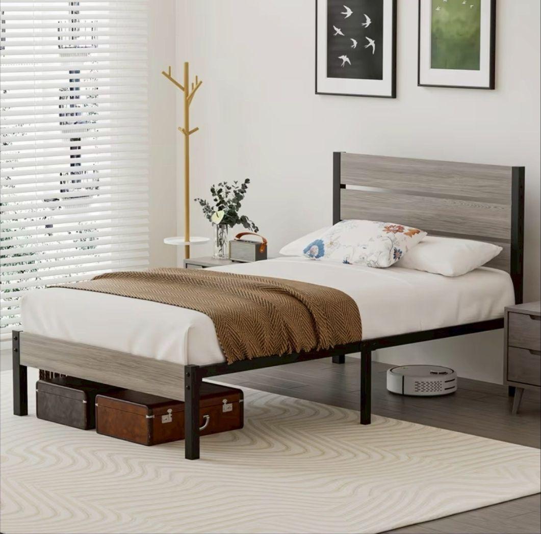 ベッドフレーム シングル チューブベッド 耐荷重180kg スチール製 頑丈