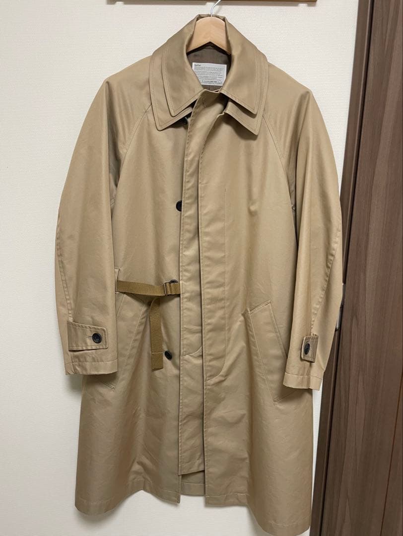 【年末特価】kolor 20ss シャンブレーギャバジンレイヤードコート カラー