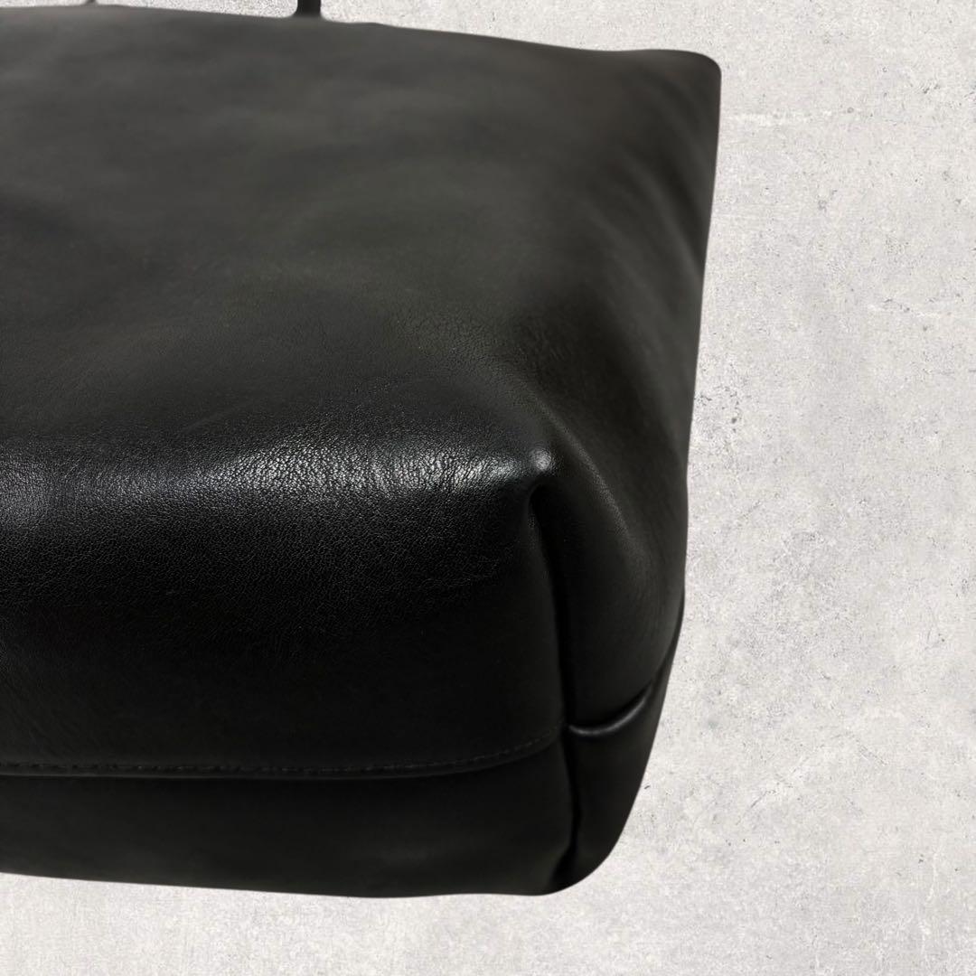 BOBSLOW BEAMS別注 Bono 栃木レザー トートバッグ ブラッ