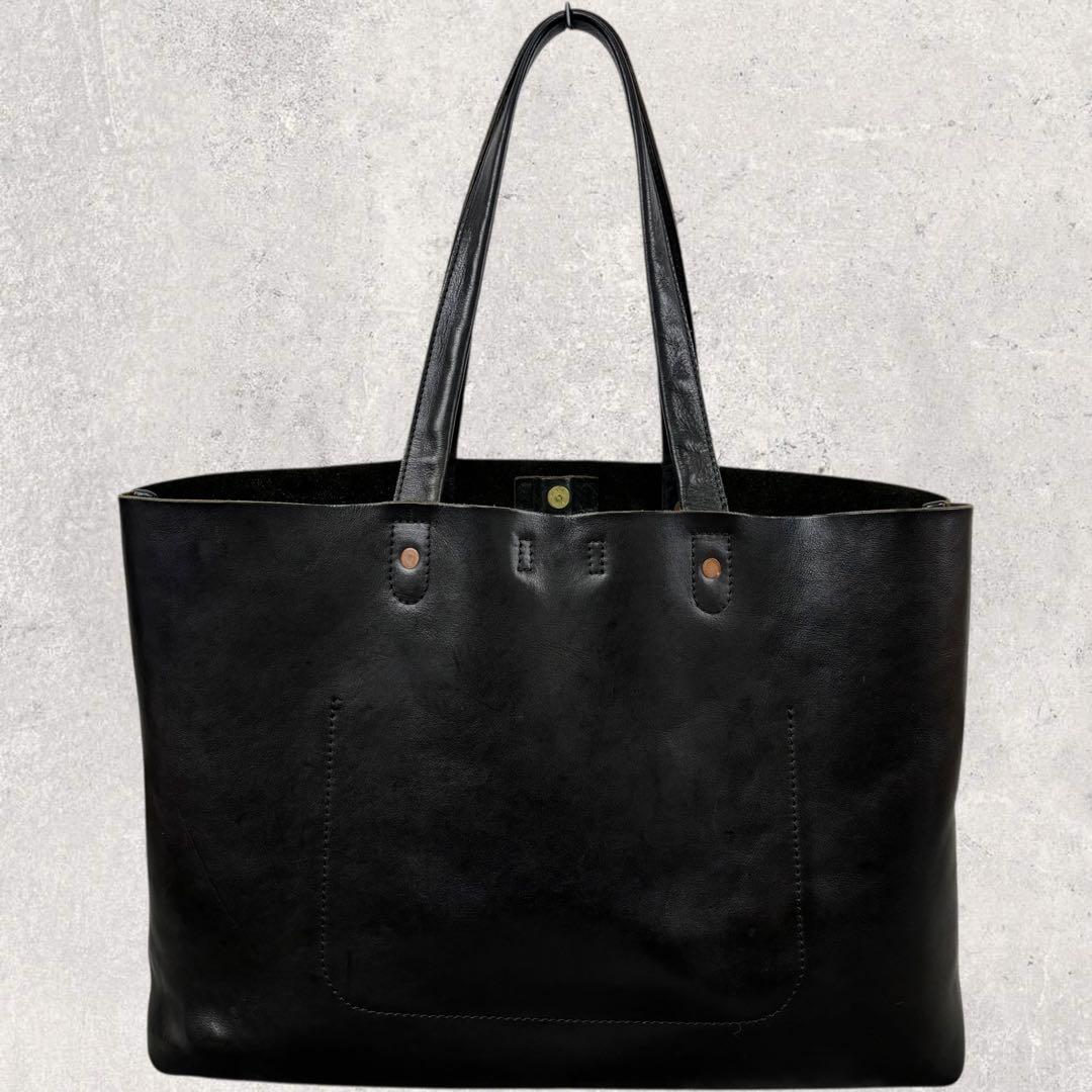 BOBSLOW BEAMS別注 Bono 栃木レザー トートバッグ ブラッ