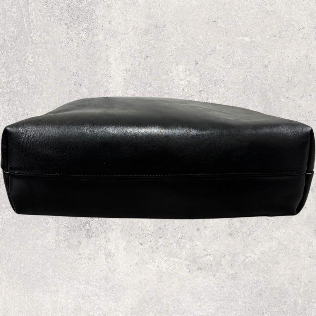 BOBSLOW BEAMS別注 Bono 栃木レザー トートバッグ ブラッ