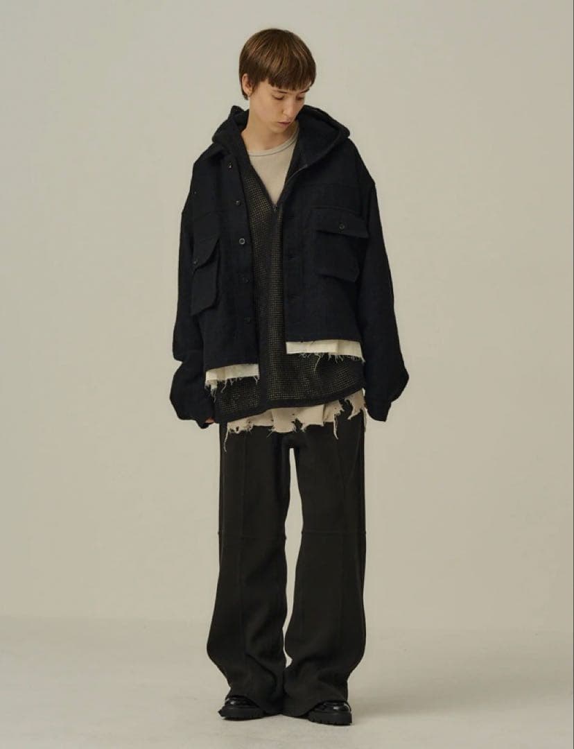 s*n様 ancellm SHRINK WOOL LAYERING JACKET