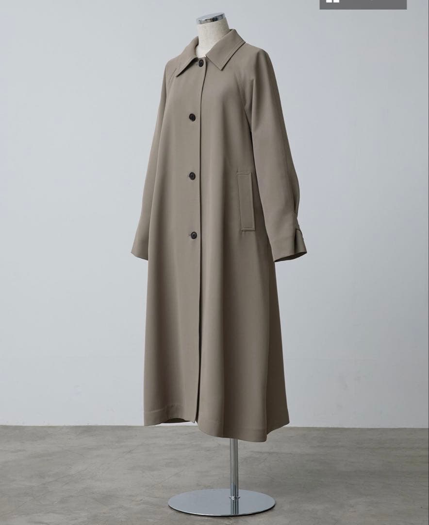 crewre ドレープステンカラーコート