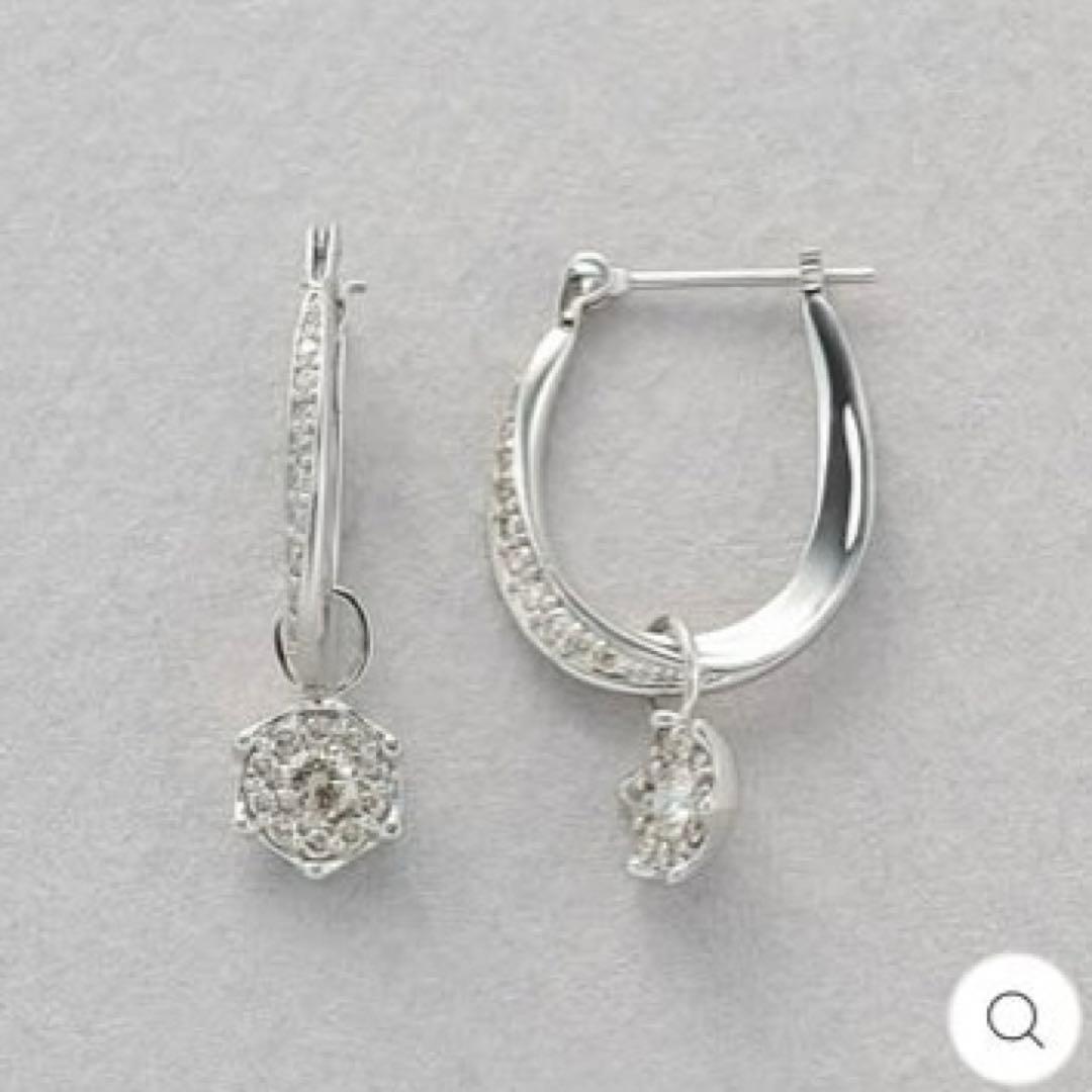 まっきー　ミルフローラ　プラチナ ダイヤモンド フープピアス　ご褒美