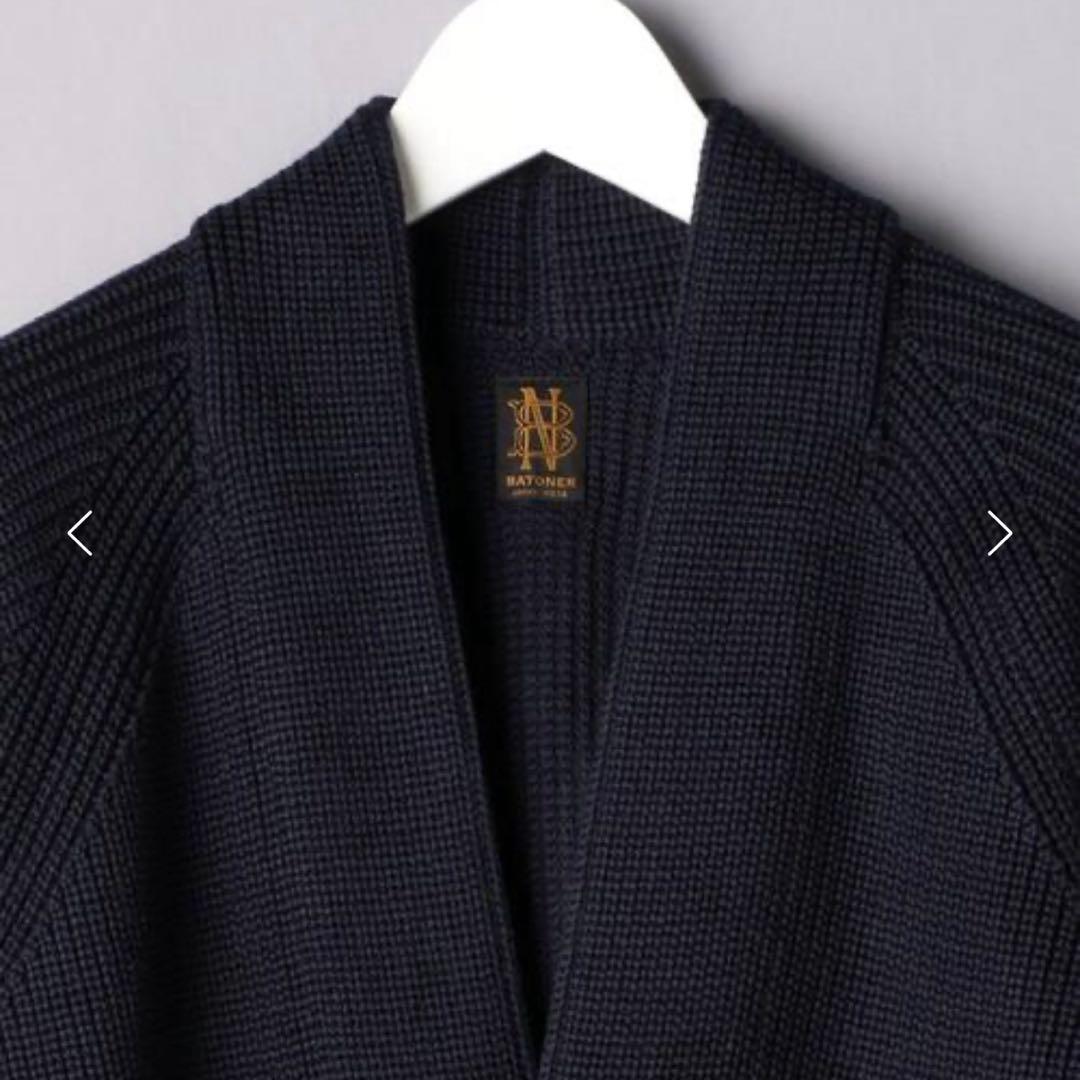 BATONER（バトナー）シグネチャー 1B カーディガン ニット ネイビー美品