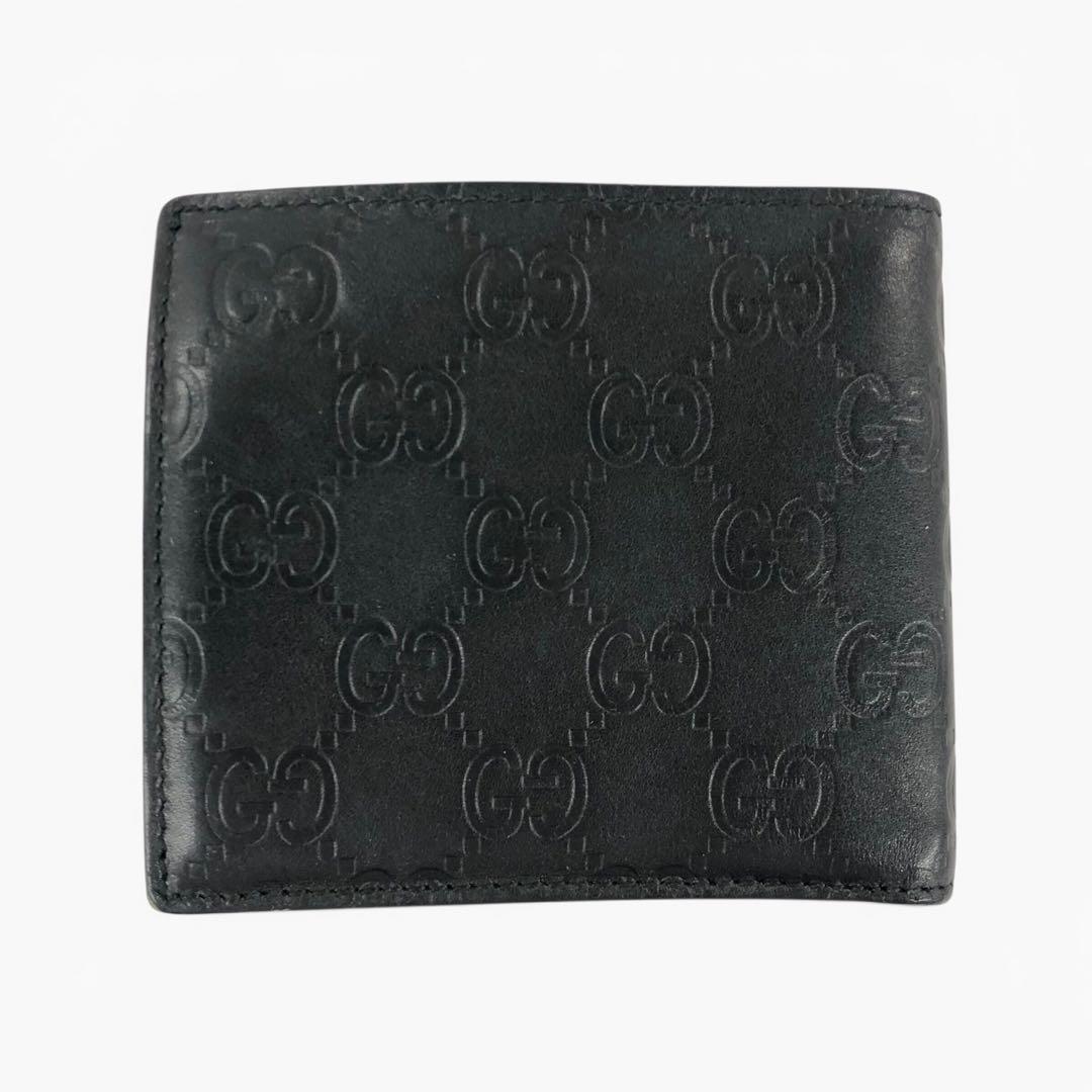 GUCCI グッチ レザー 二つ折り財布 146223 0416 メンズ