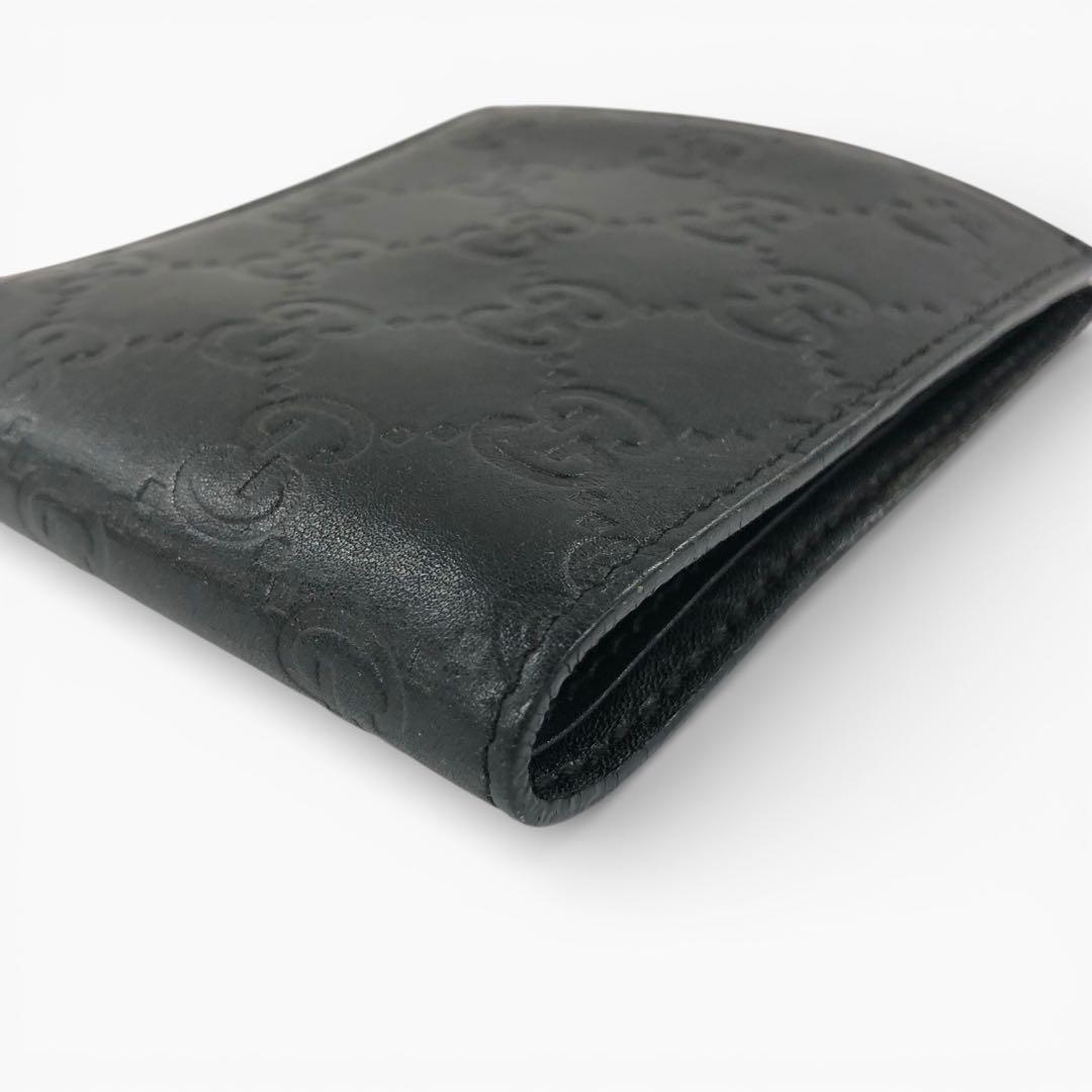 GUCCI グッチ レザー 二つ折り財布 146223 0416 メンズ