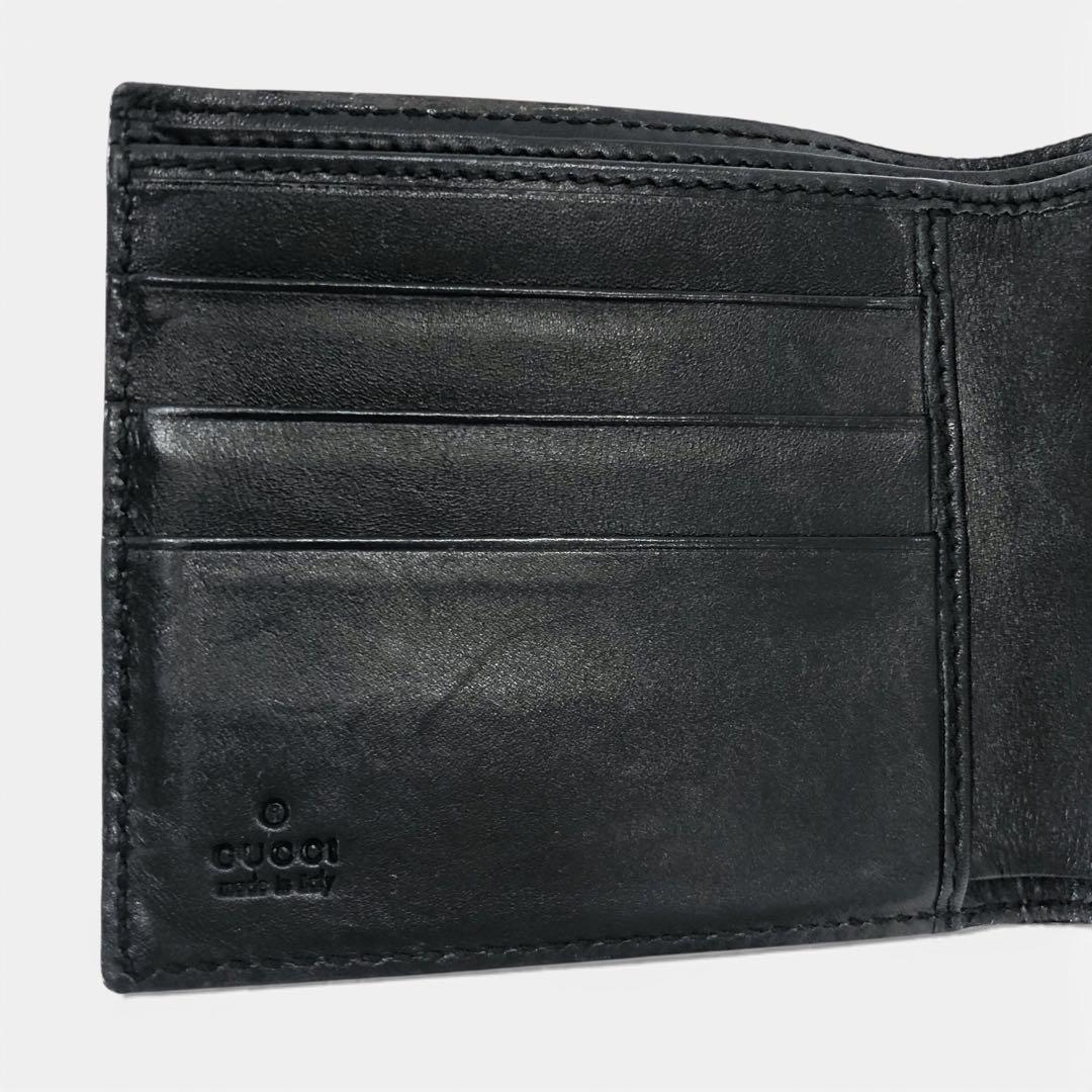 GUCCI グッチ レザー 二つ折り財布 146223 0416 メンズ