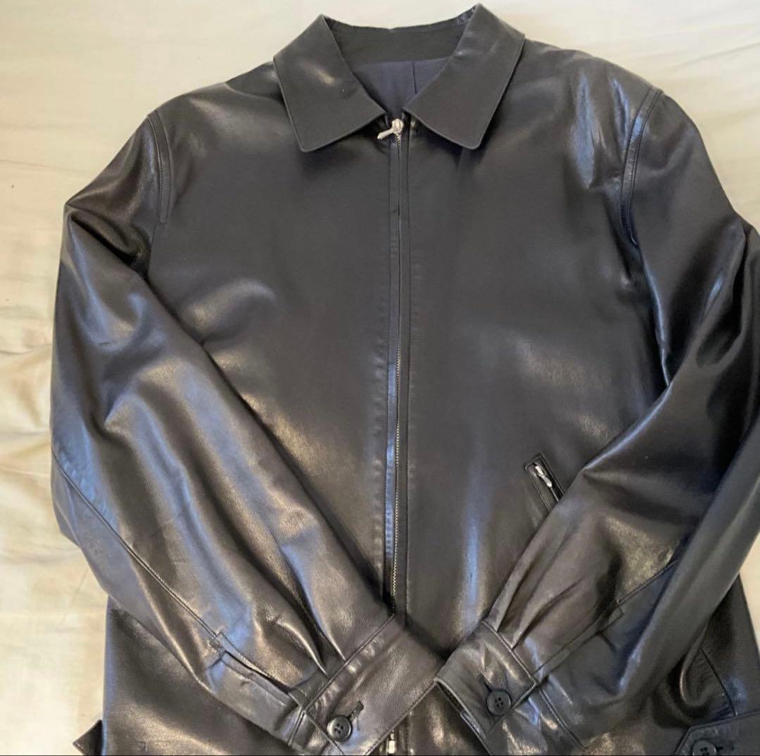 ジャケット・アウター 90's agnes b homme Single Leather jacket