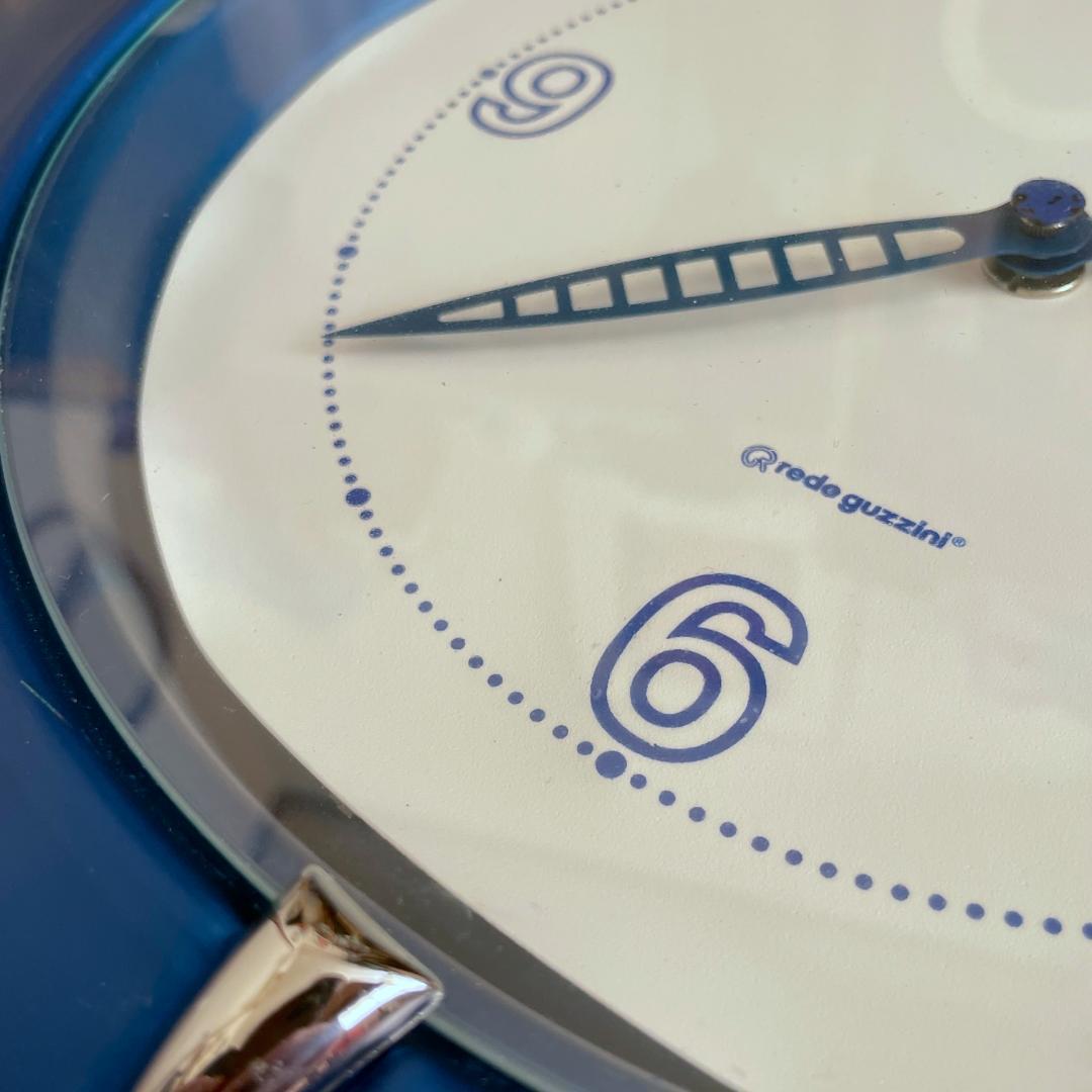 90s【guzzini】ポストモダン ヴィンテージ 掛け時計 ウォールクロック