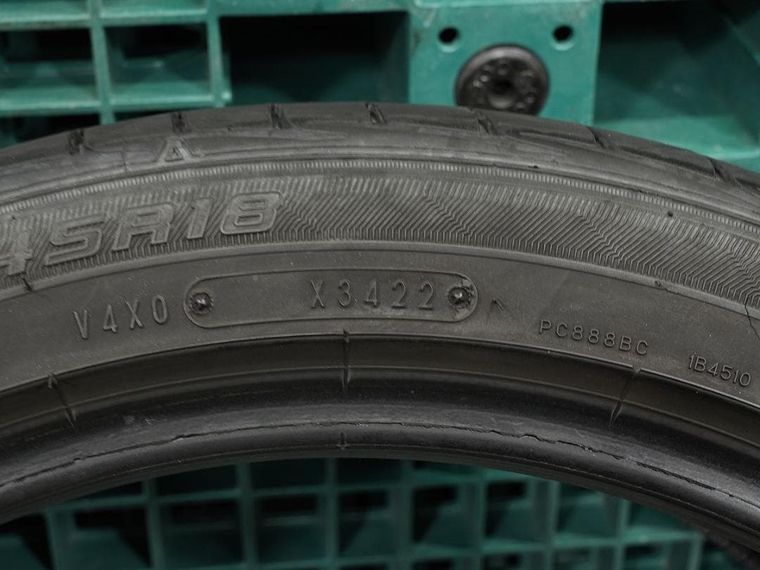 た*き様 中古タイヤ ダンロップ ルマンⅤ 215/45R18 4本 DL LE
