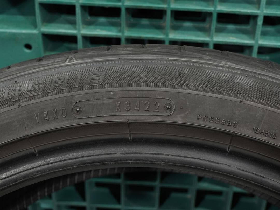 た*き様 中古タイヤ ダンロップ ルマンⅤ 215/45R18 4本 DL LE