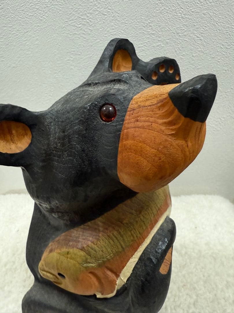 希少 BIG Sky ジェフ フレミング ビッグスカイ 手彫り木製 クマ