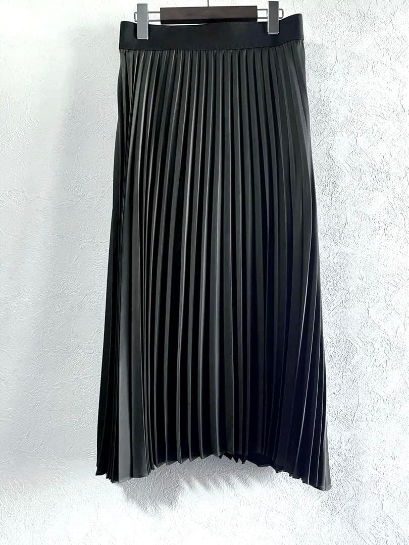 【美品】ADORE プリーツロングスカート オールゴム仕様 アドーア