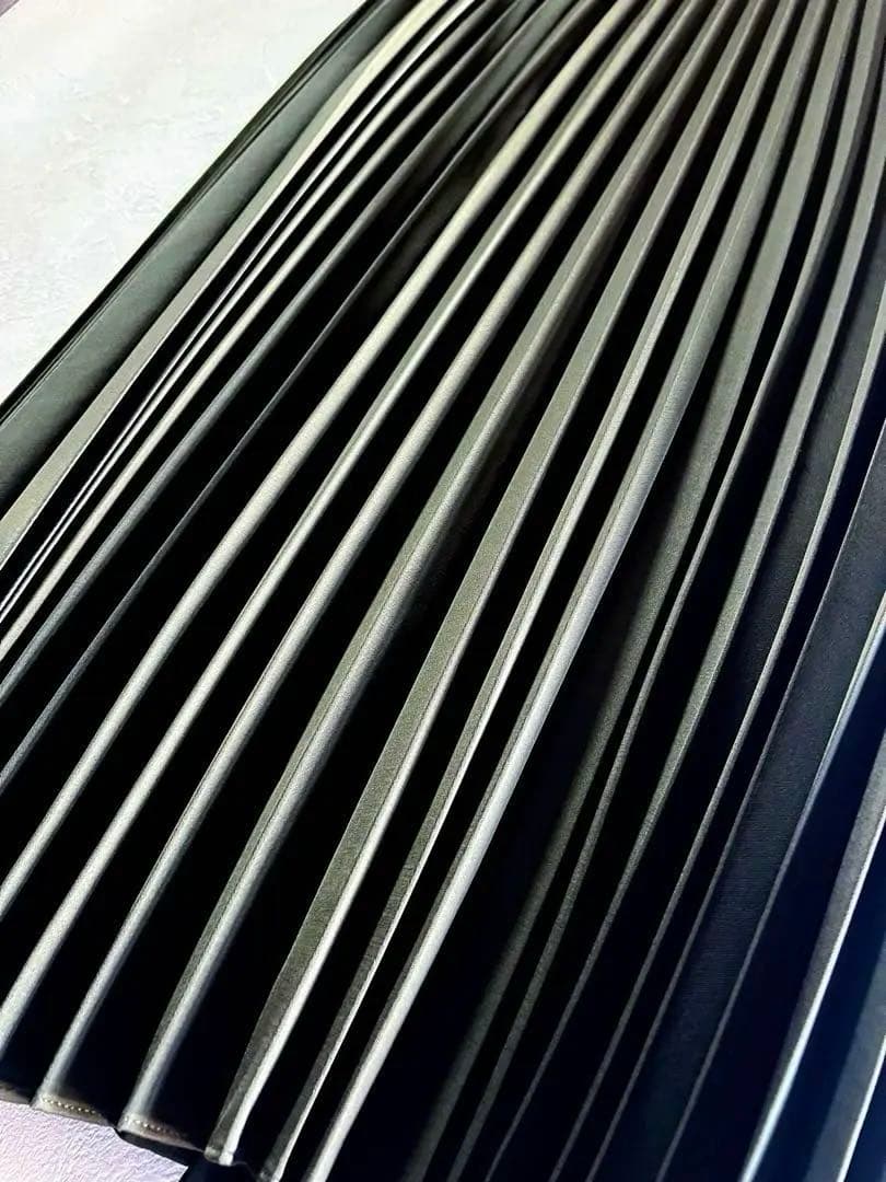 【美品】ADORE プリーツロングスカート オールゴム仕様 アドーア