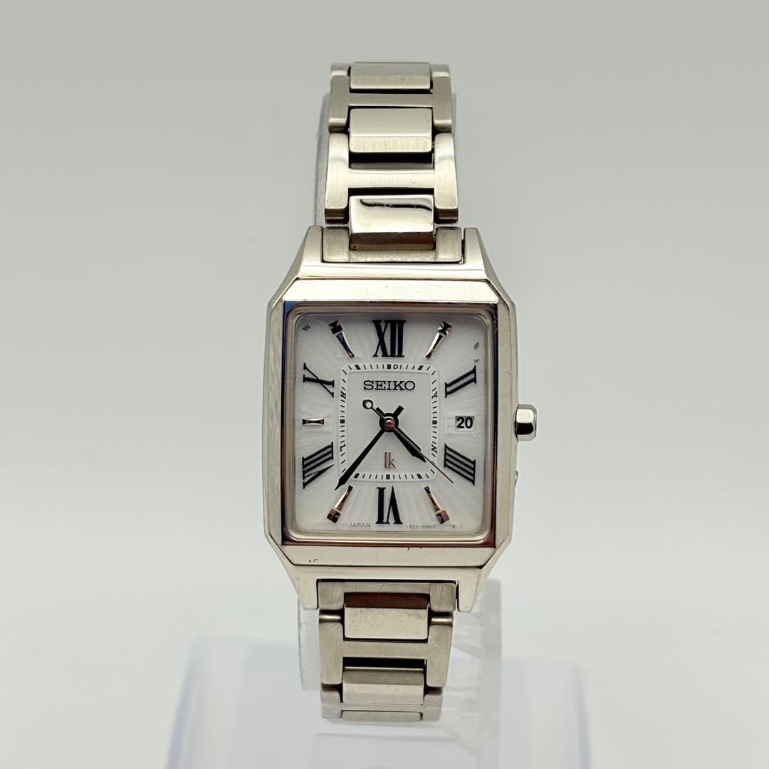 新品電池 SEIKO セイコー LUKIA ルキア 電波ソーラー シルバー 稼働