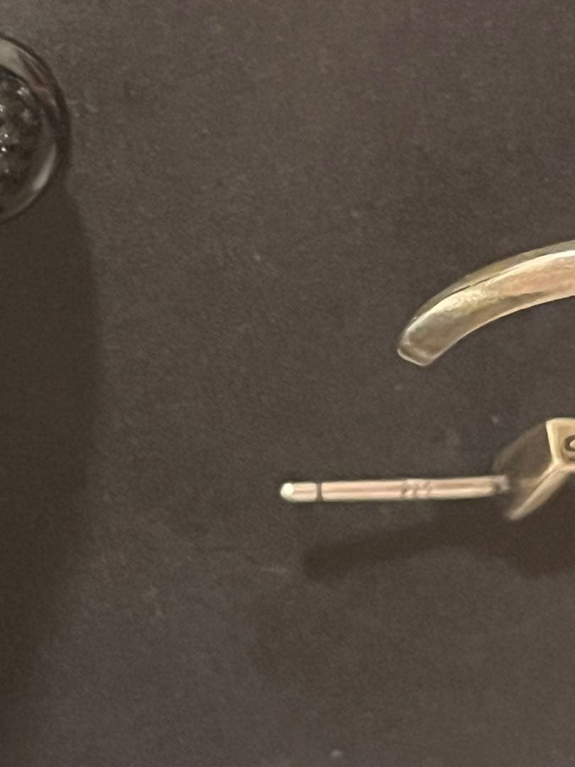 クロムハーツ タイニー CH クロス フープ ピアス シルバー925 片耳