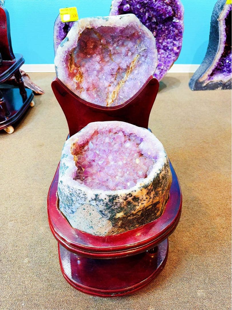 トレジャー瑪瑙 ドゥルージーアゲート 聚宝盆 浄化用　風水　財運　レア品　大型