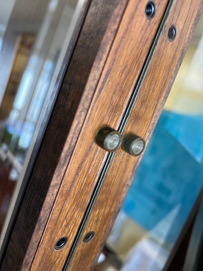 近藤工芸　oak オーク材 キュリオケース　飾り棚　北海道 旭川家具