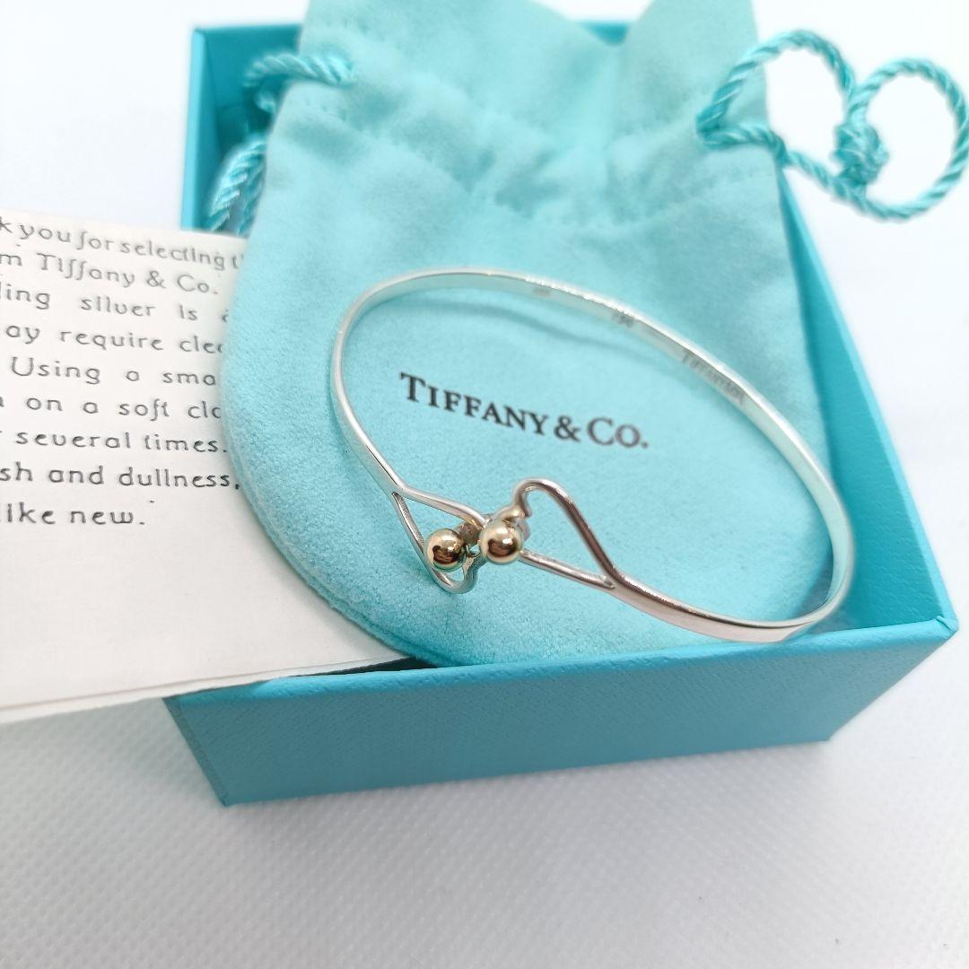 美品✨️　ティファニー　ラブノット　ブレスレット　ゴールド　シルバー　コンビ