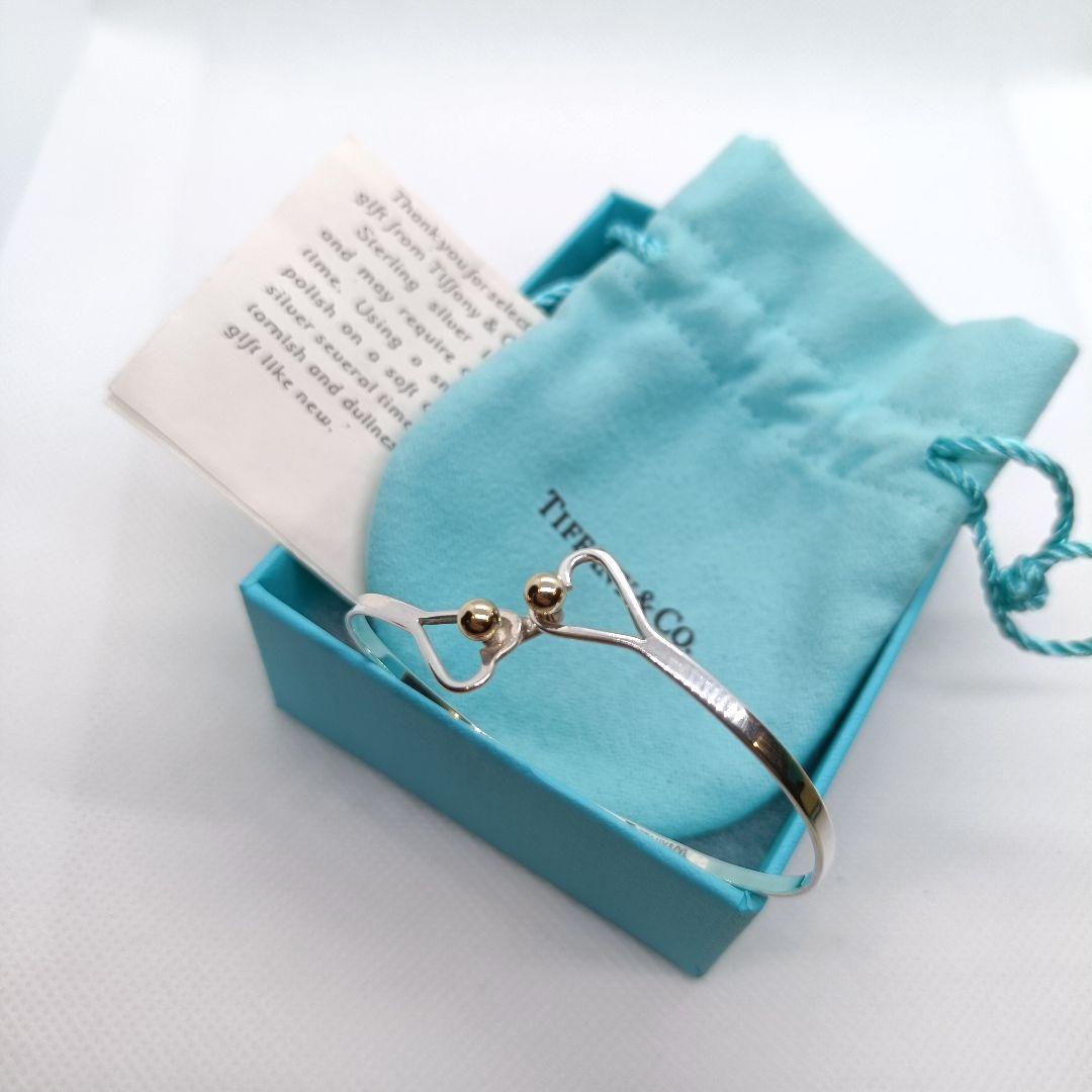 美品✨️　ティファニー　ラブノット　ブレスレット　ゴールド　シルバー　コンビ