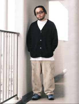 10匣TenboxカーディガンXLブラック