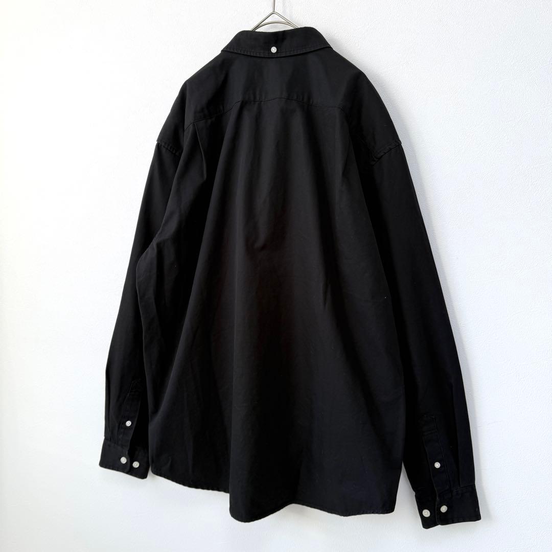 【ウォンビン着用✨】シュプリーム スモールボックスロゴ長袖シャツ 黒 M 美品◎