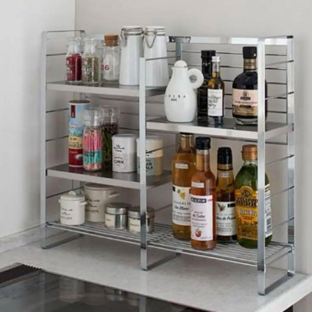 コンロサイドスパイスシェルフ　燕三条 コンロサイドスパイスラック