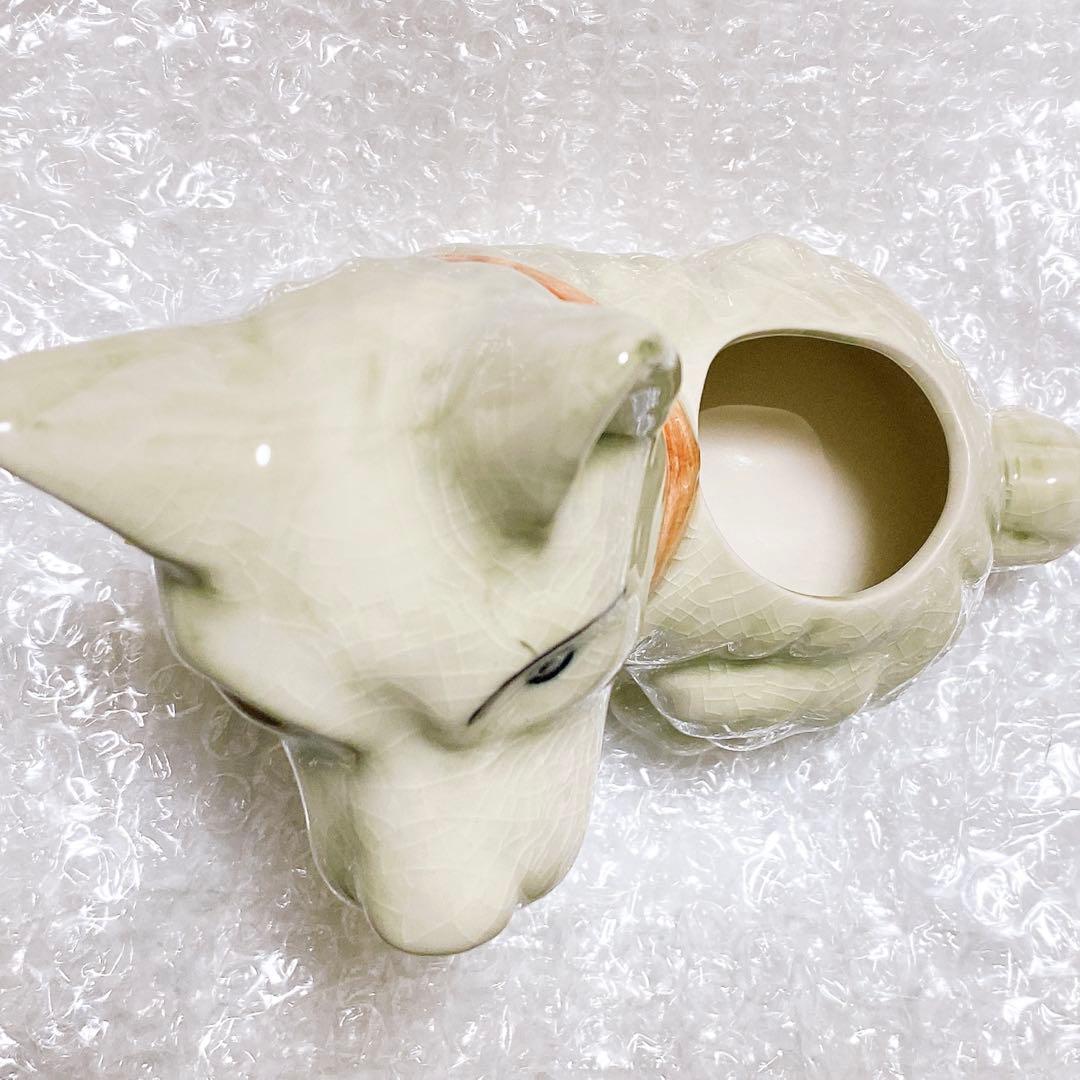 スコッティドッグ型セラミックベース　フラワーベース　花瓶　ヴィンテージ　犬