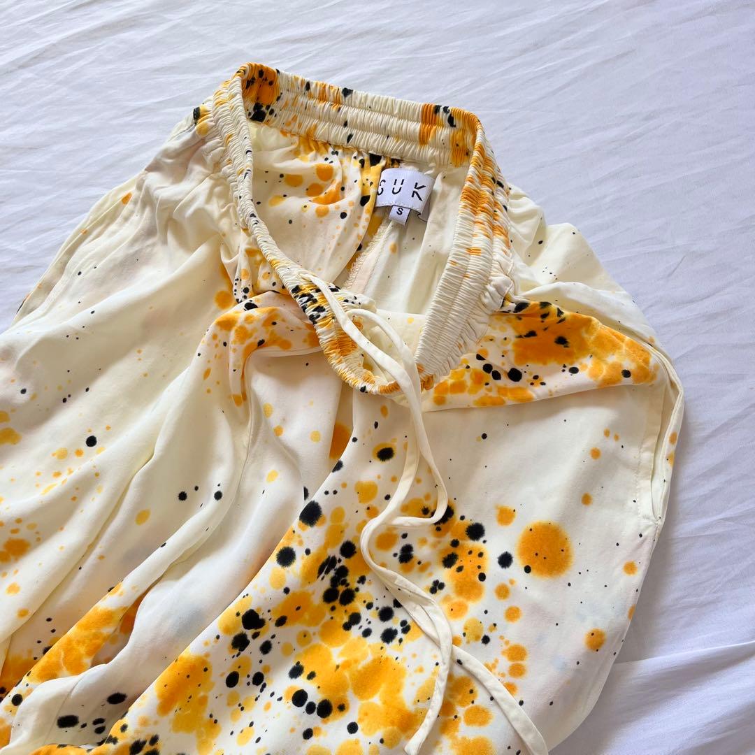 SUKU  ルームウェア　セットアップ　半袖　パジャマ　スクホーム