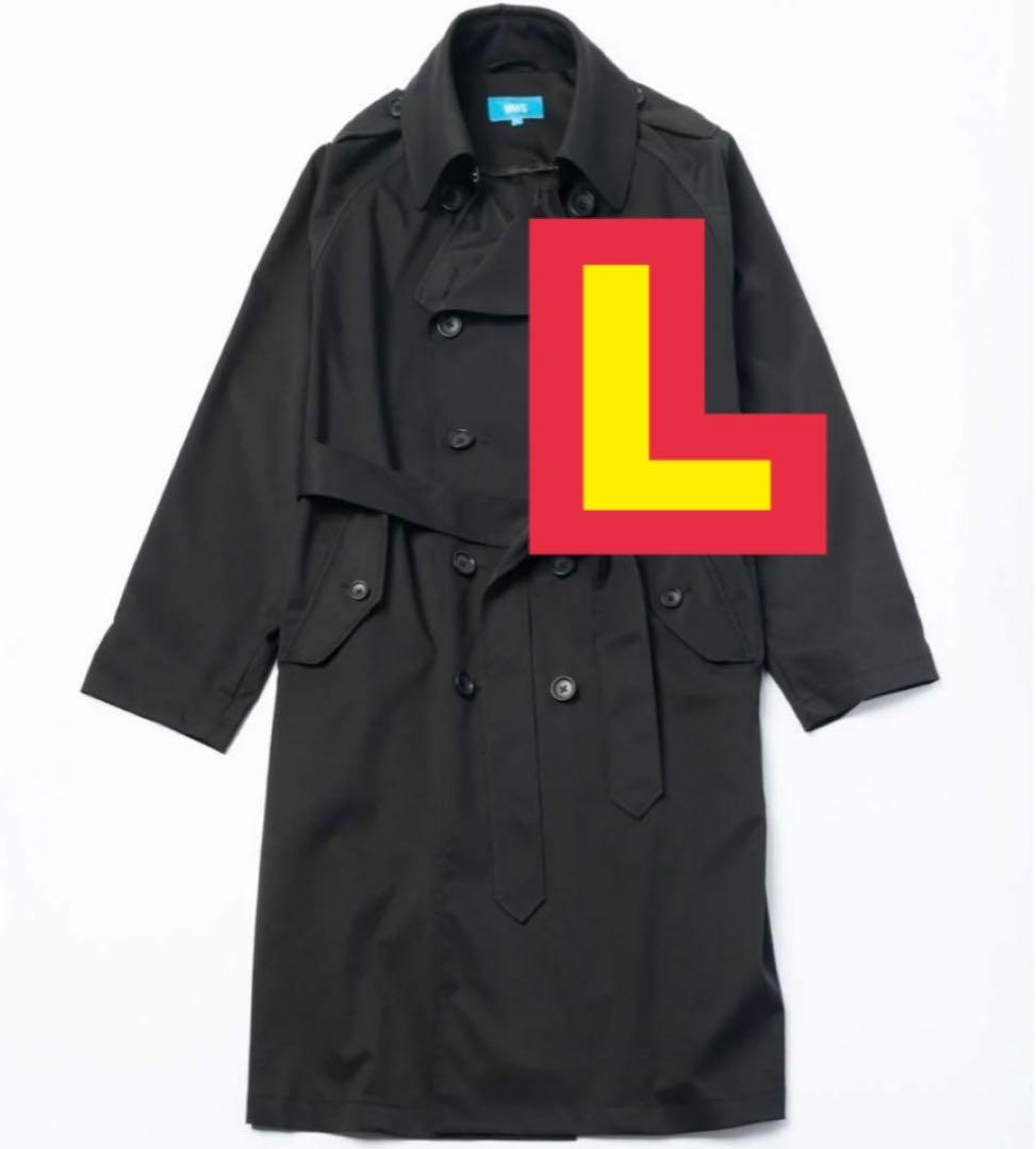 WWS ワークウェアスーツ 洗えるトレンチコート L ブラック 黒 まこなり社長