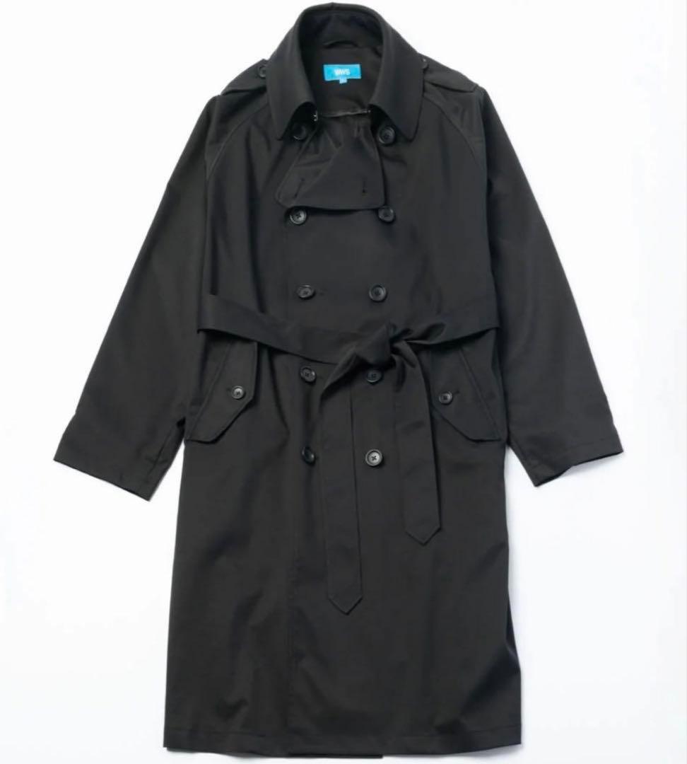 WWS ワークウェアスーツ 洗えるトレンチコート L ブラック 黒 まこなり社長