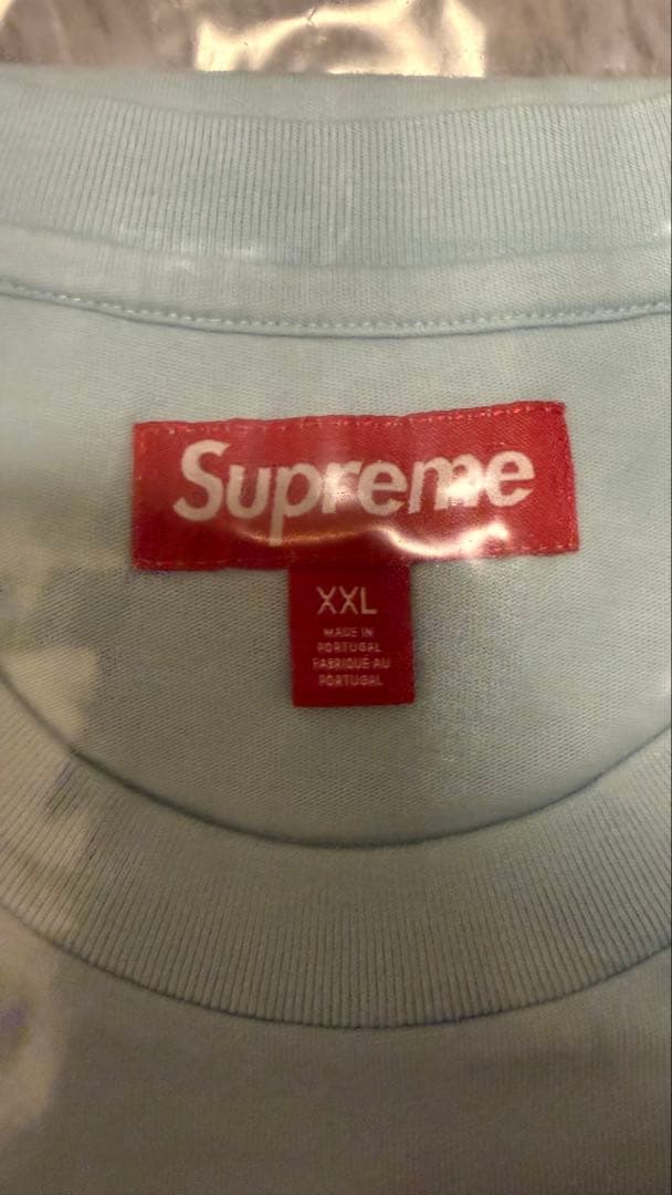 トップス Supreme Small Box L/S Tee XXL Light Blue