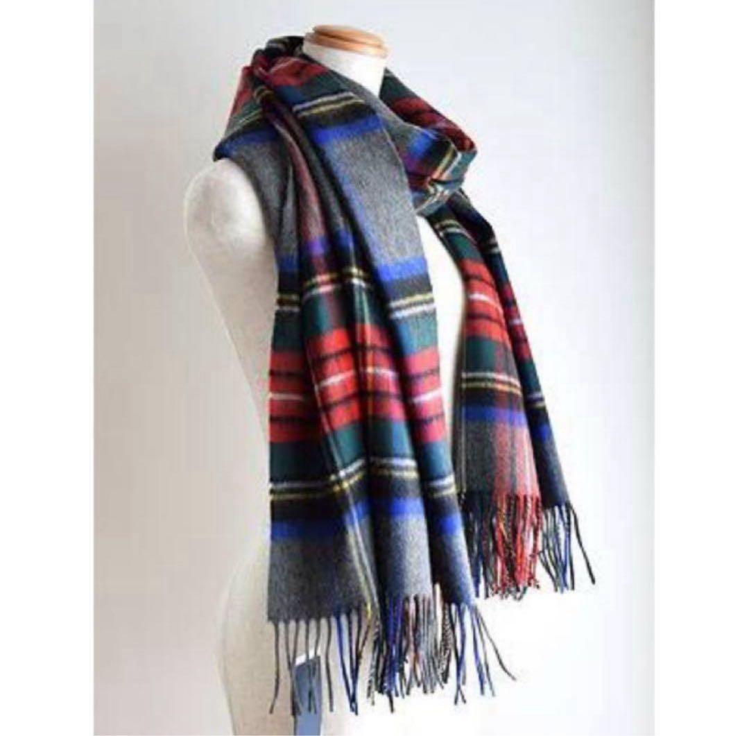 ジョンストンズ 日本別注 カシミヤ100% 大判 ストール グレースチュワート♡