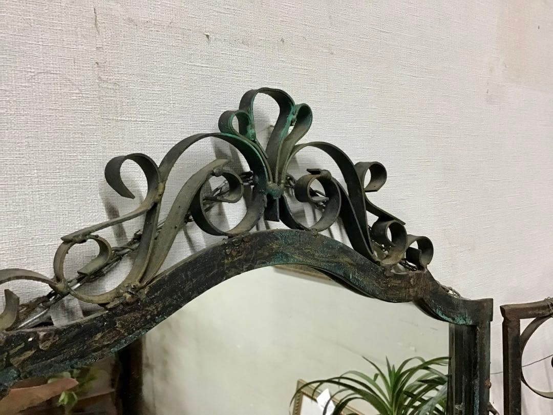 管170☆希少☆英国製☆アンティーク☆鉄製☆ロートアイアン☆ハンドメイド☆壁掛け