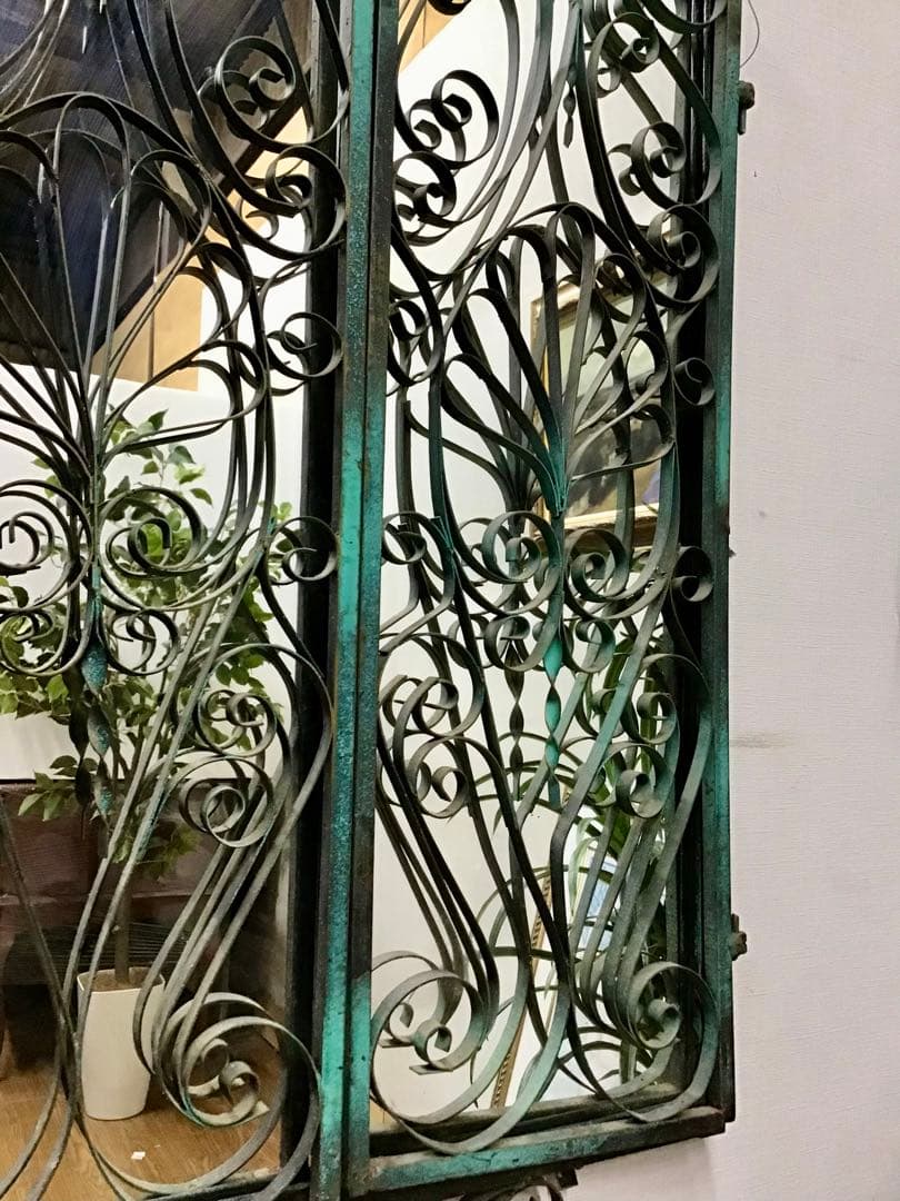 管170☆希少☆英国製☆アンティーク☆鉄製☆ロートアイアン☆ハンドメイド☆壁掛け