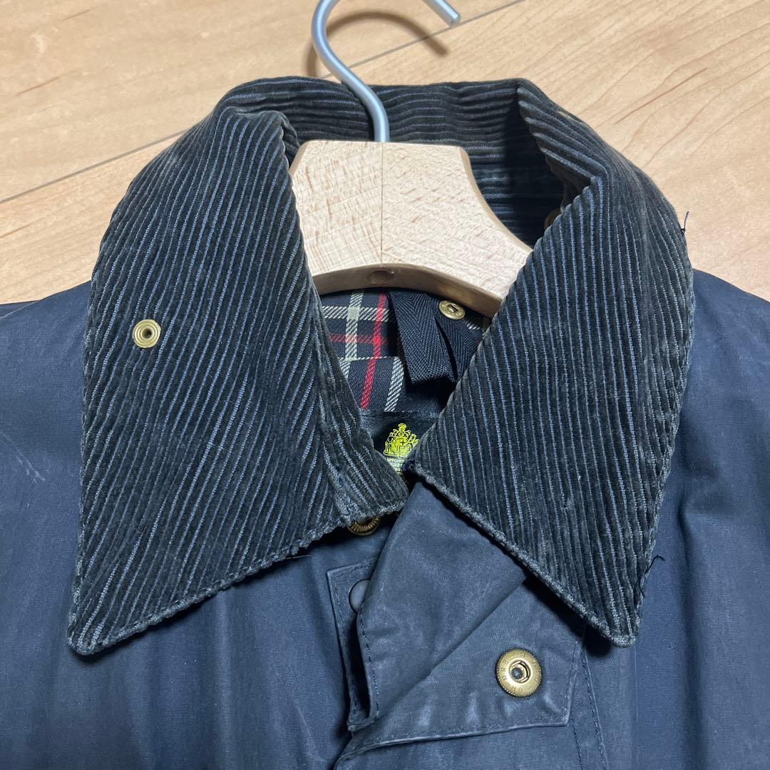 Barbour Border C40 Navy 英国製 ビンテージ ボーダー