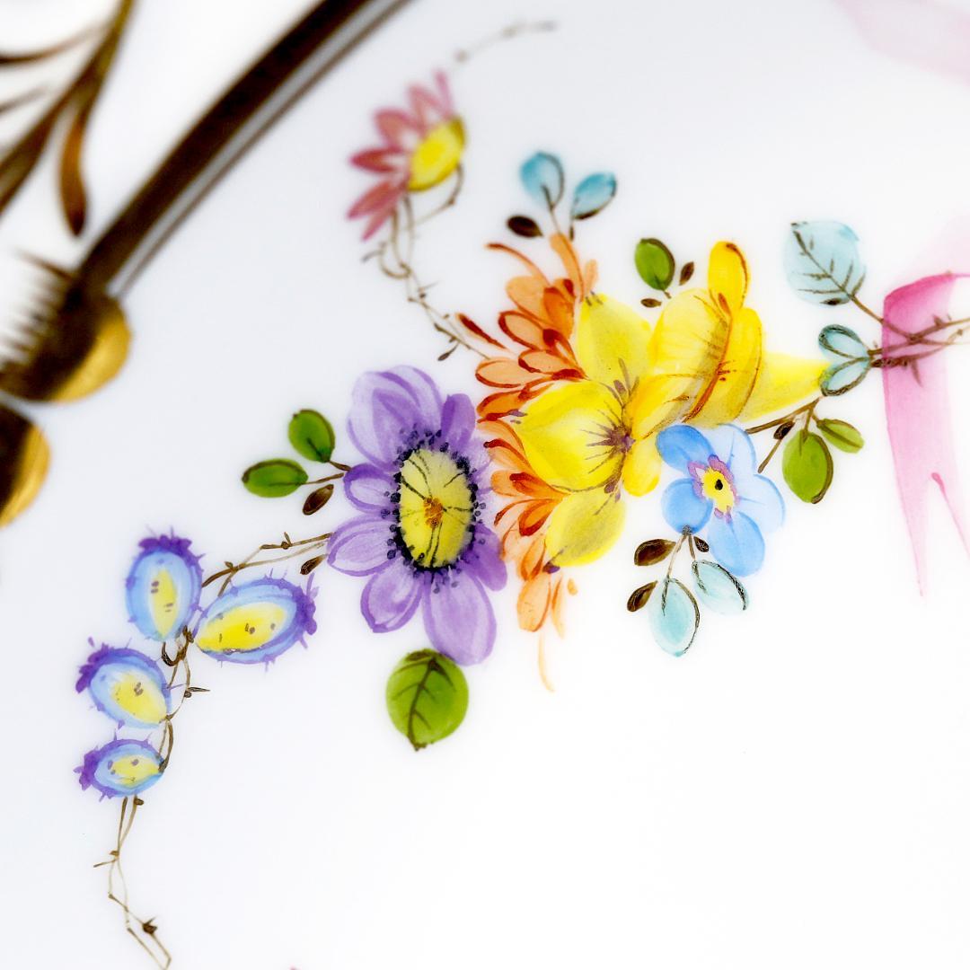 【美品 送料込み】ヘレンド 地中海の庭 透かしプレート オープンワーク ＪＭ