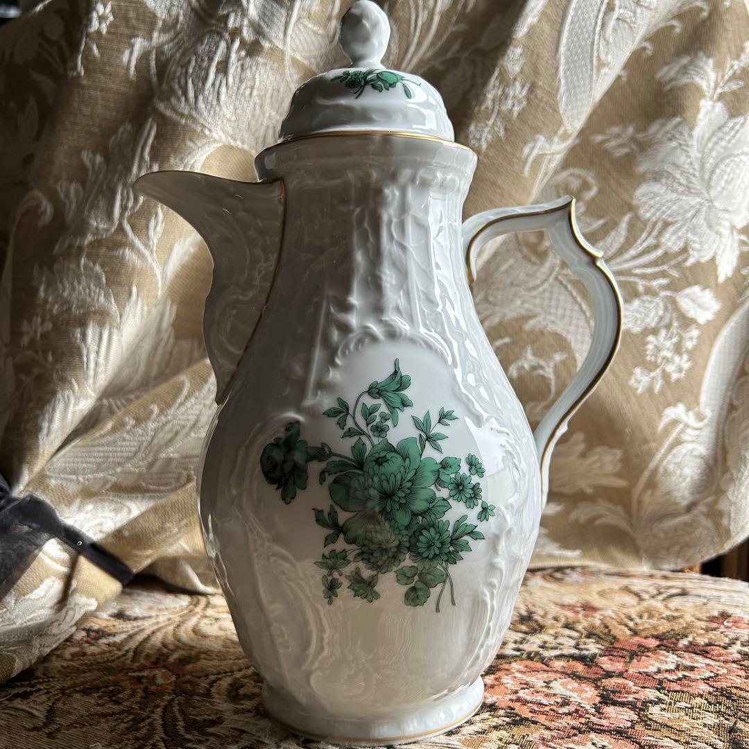 ドイツ製 Rosenthal サンスーシ宮殿の庭園 ― マイセンフラワーグリーン