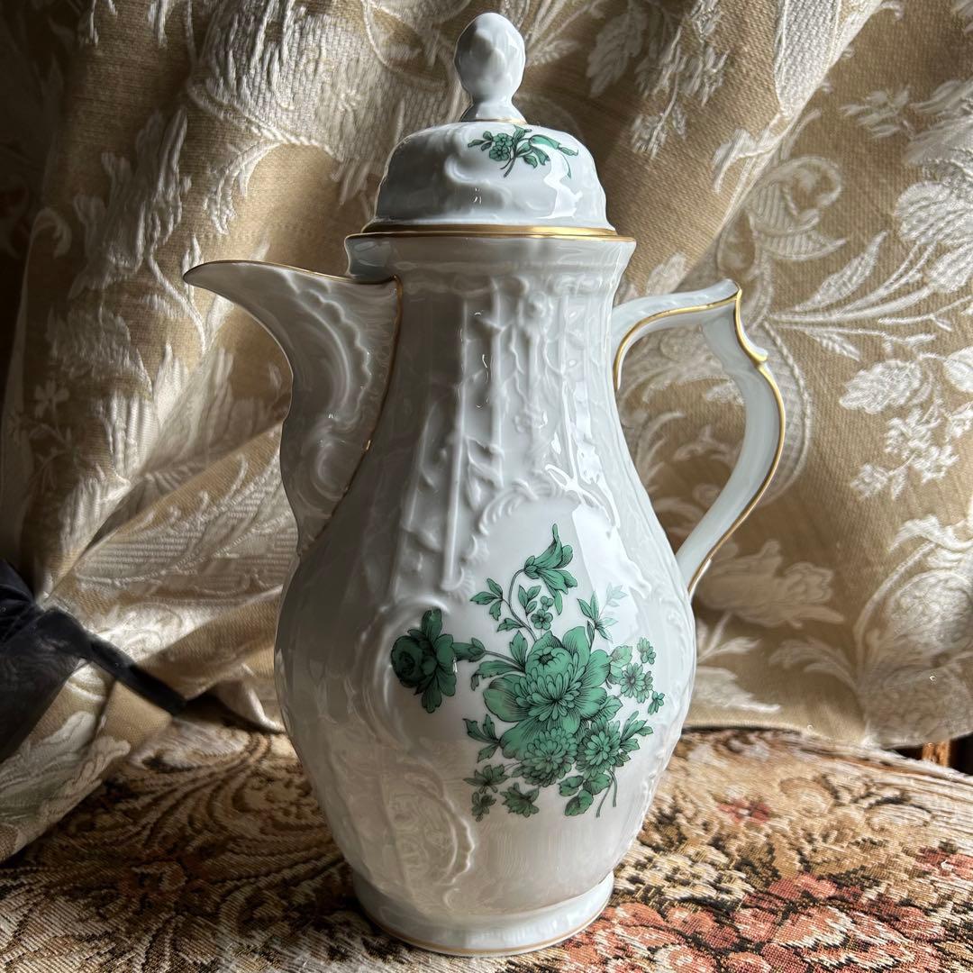 ドイツ製 Rosenthal サンスーシ宮殿の庭園 ― マイセンフラワーグリーン