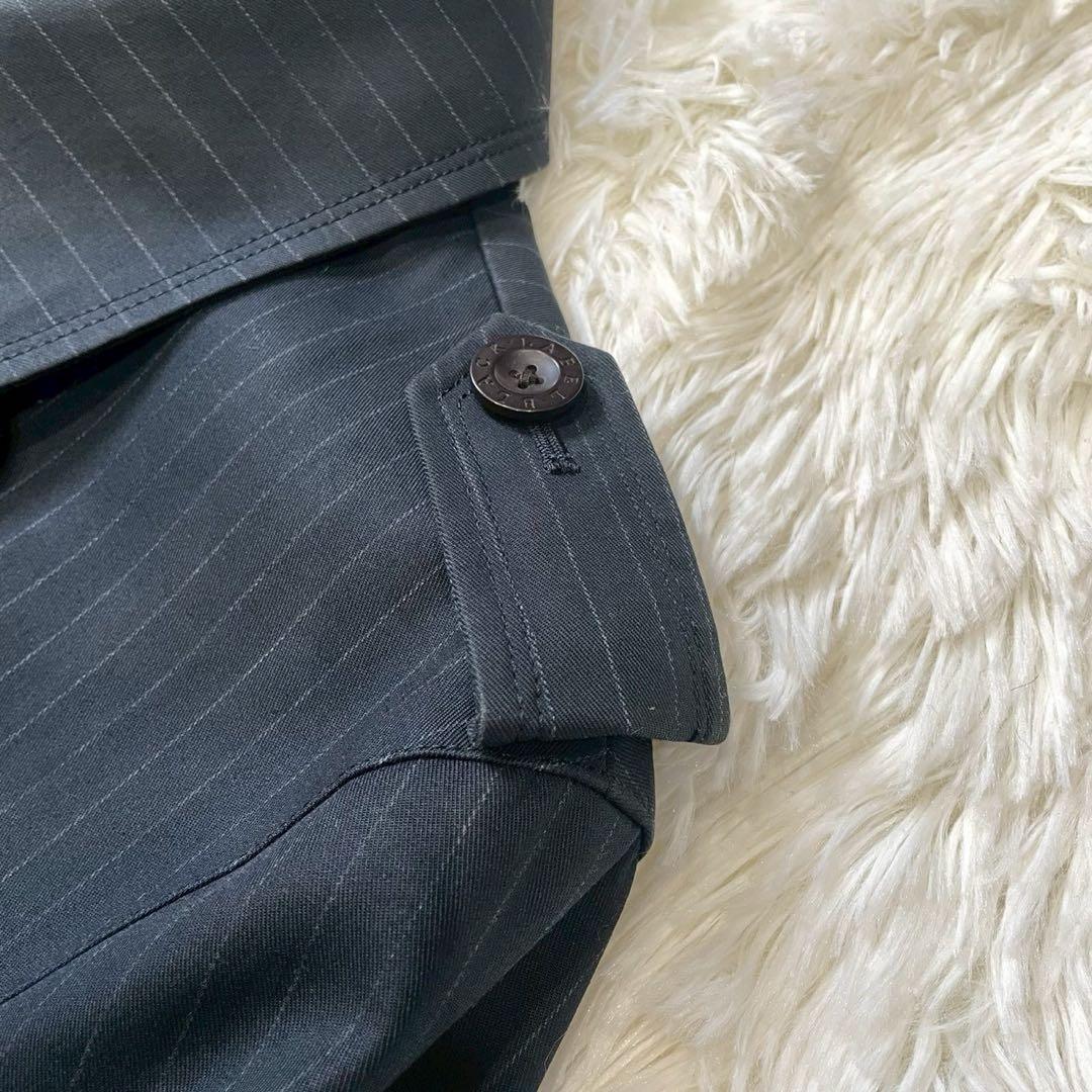 BARBERRY BLACKLABEL トレンチコート ストライプ ノバチェック
