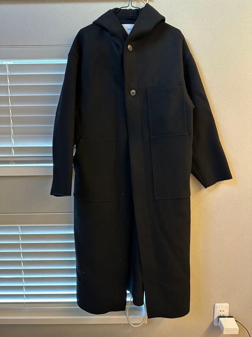 HYKE フーデッドロングコート サイズ2