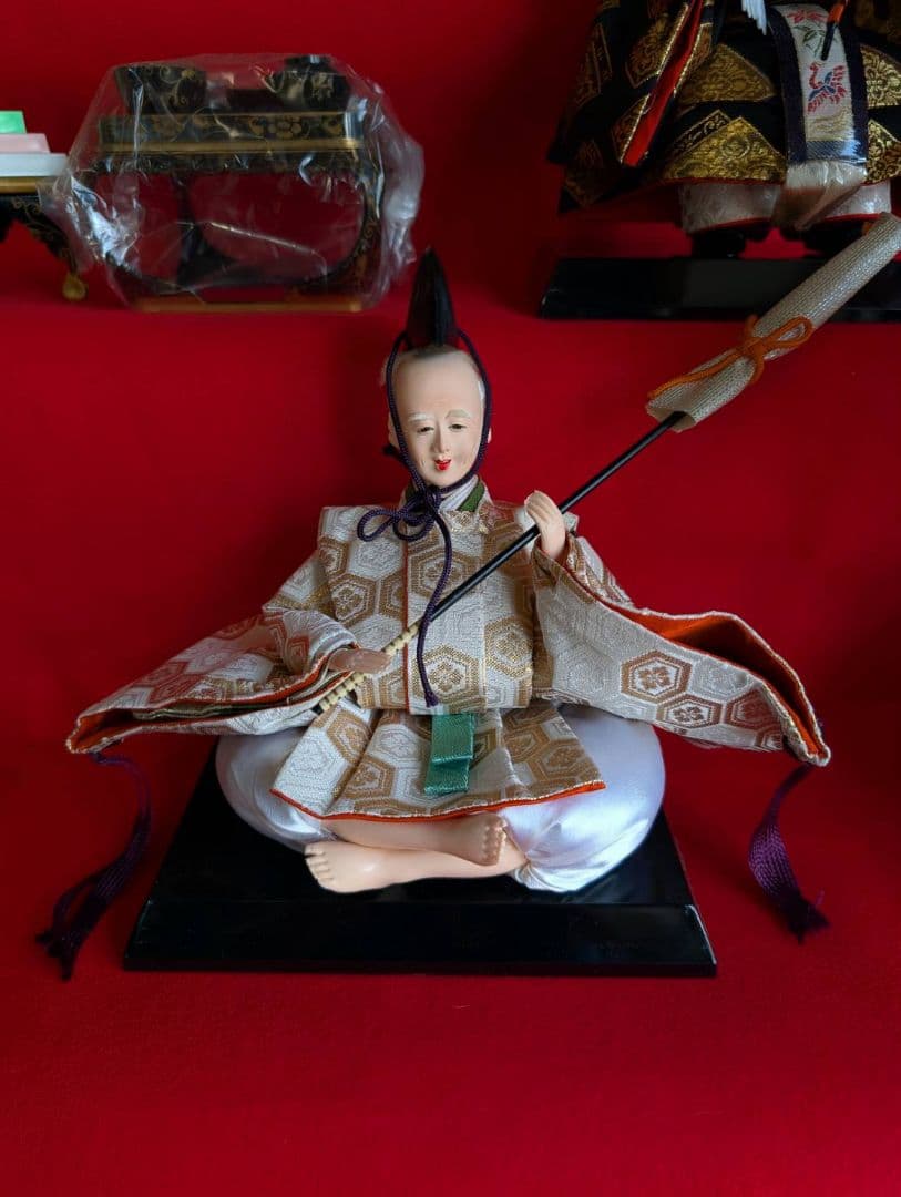 送料込【3出品全て落札必須 3/3】ひな人形 7段 15人飾り 40号（人形）