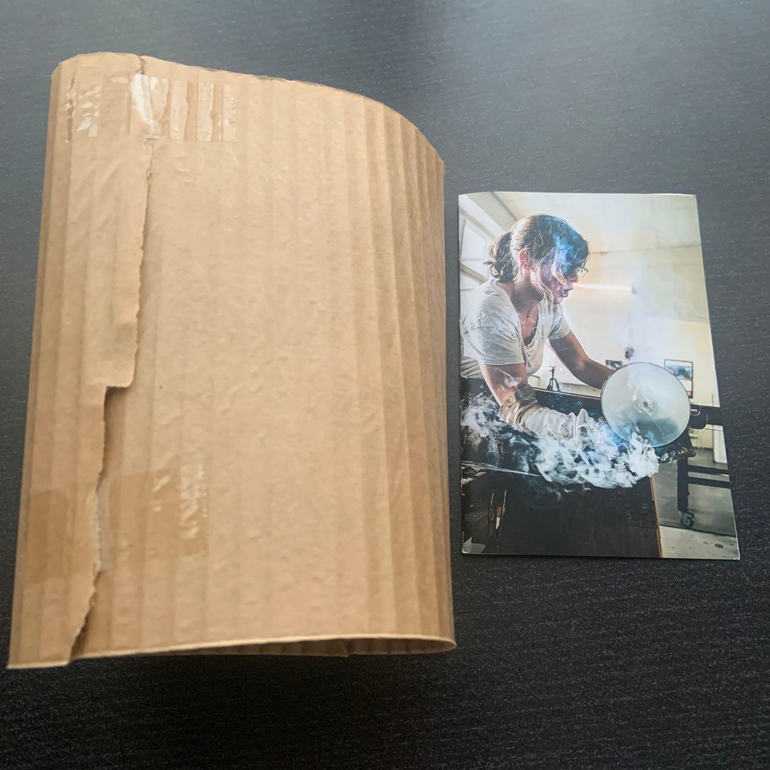 Sweden Åre Glashytta 手作り　ハート型 吹きガラス細工置物