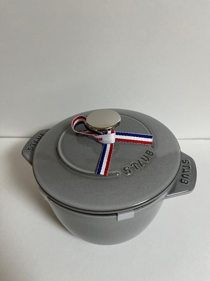 ストウブ ラ・ココット de GOHAN M 16 cm ラウンド グレー
