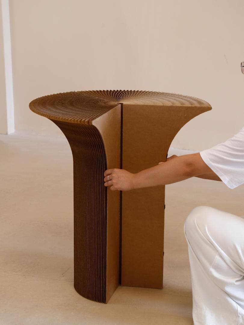 折りたたみテーブル高さ 75㎝直径80㎝ダイニングテーブル カフェ食卓 リビング