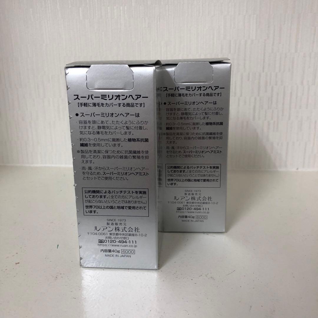 <新品> 2個 No.3 ライトブラウン スーパーミリオンヘアー 40g ルアン